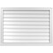 Ekena Millwork Vertical Surface Mount PVC Gable Vent w/ 2"W x 2"H , Brickmould Sill Frame, 38"W x 28"H GVPVE38X2803SN - alternate 1